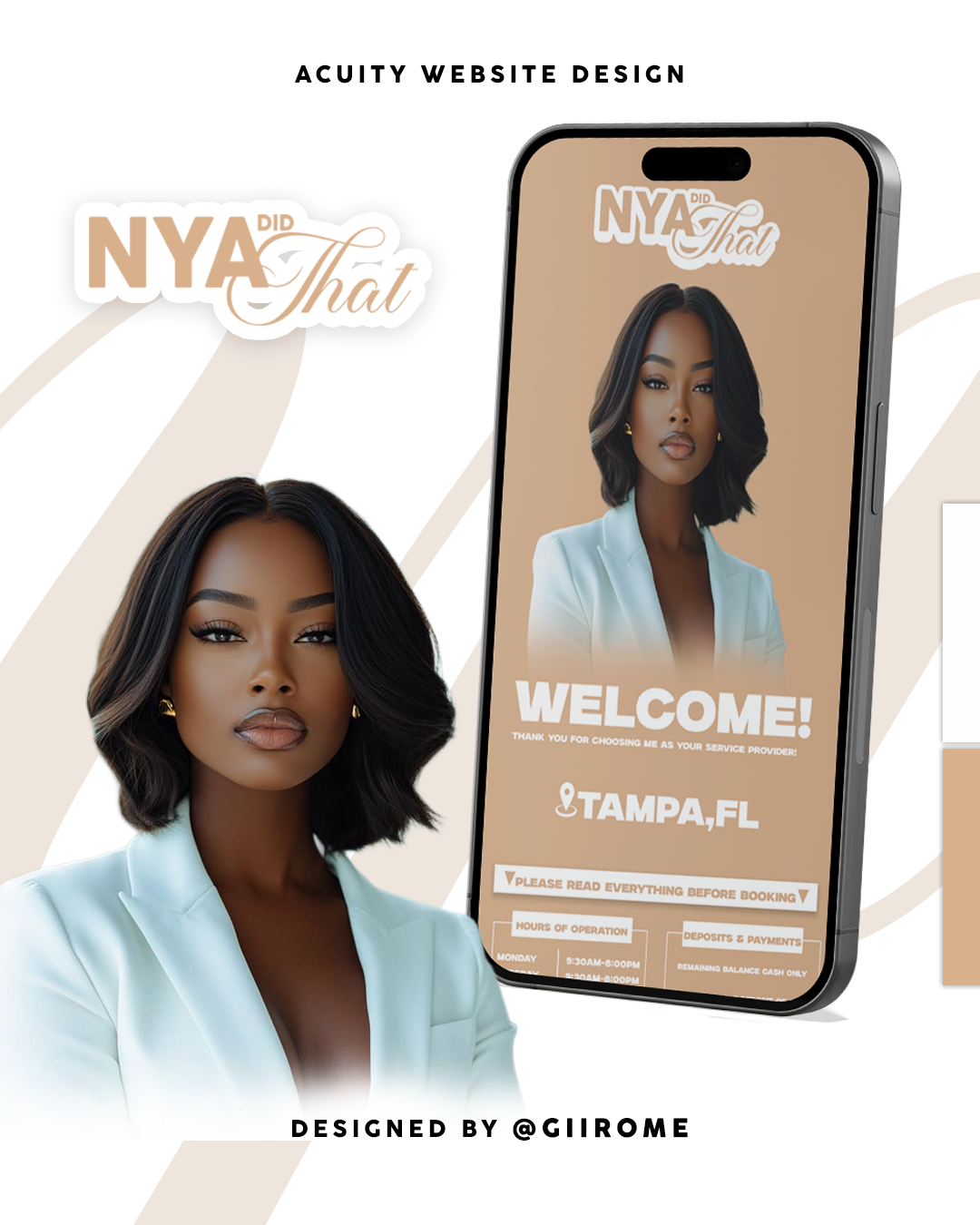 website landing page