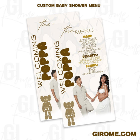 MENU CARD(S) (DESIGN ONLY)