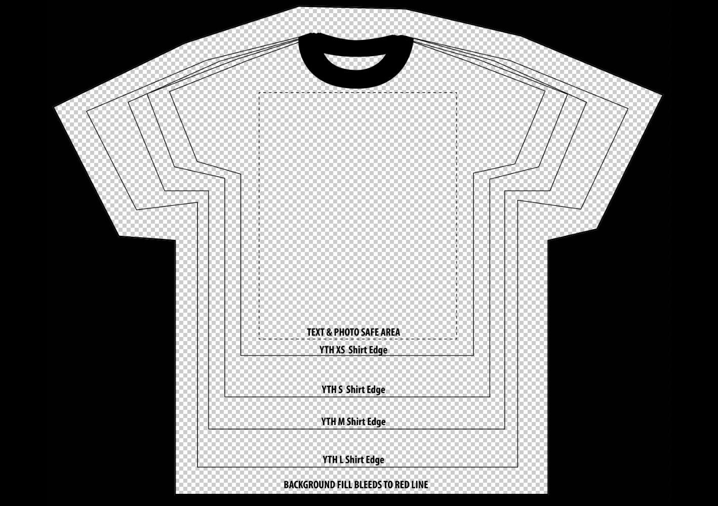 FREE YOUTH SHIRT TEMPLATE