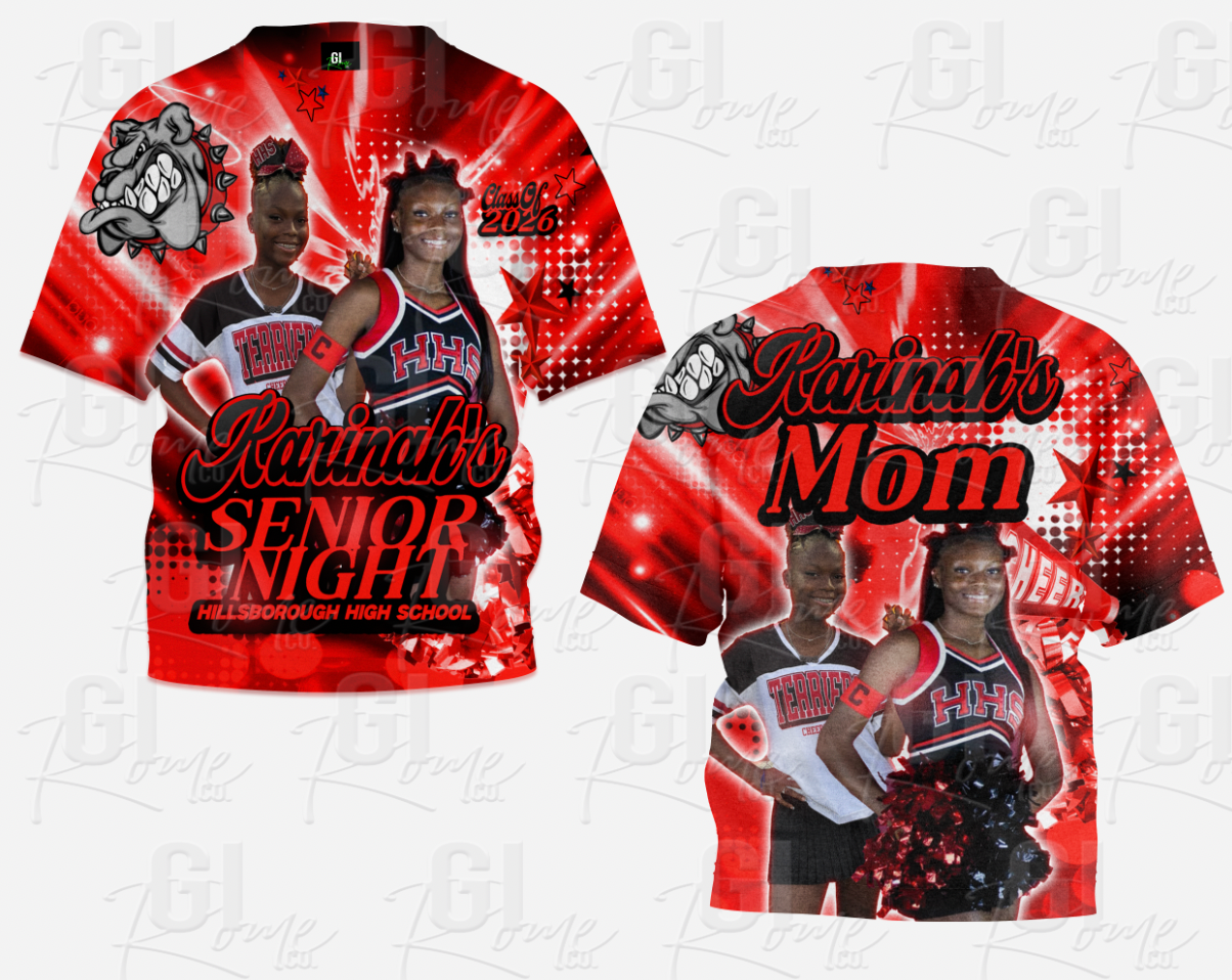 CUSTOM 3D ALL OVER SHIRT FRONT AND BACK
